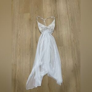 Linea Donatella lace-trimmed slip with beaded bodice size Medium